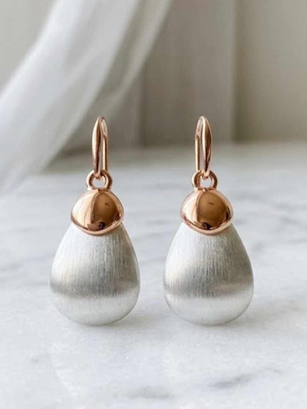 Ladies Gold Silver Earrings
